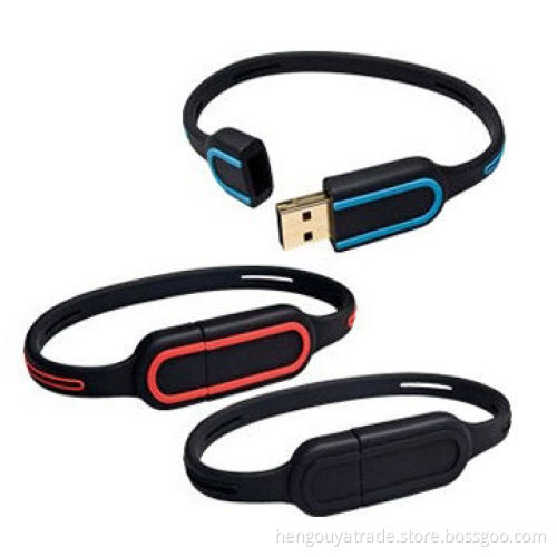 Promotional Bracelet USB Flash Drives, Customized Logos Accepted